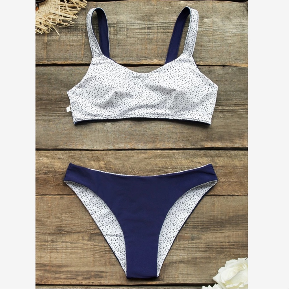 Cupshe Reversible Bikini Two Piece Swim Suit